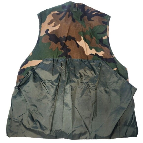 Vintage Duck Bay Camo Hunting Shooting Water Fowl Vest W/ Shell Holders Mens Lg - Picture 2 of 13